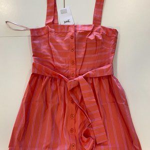 Gal Meets Glam pink striped sundress